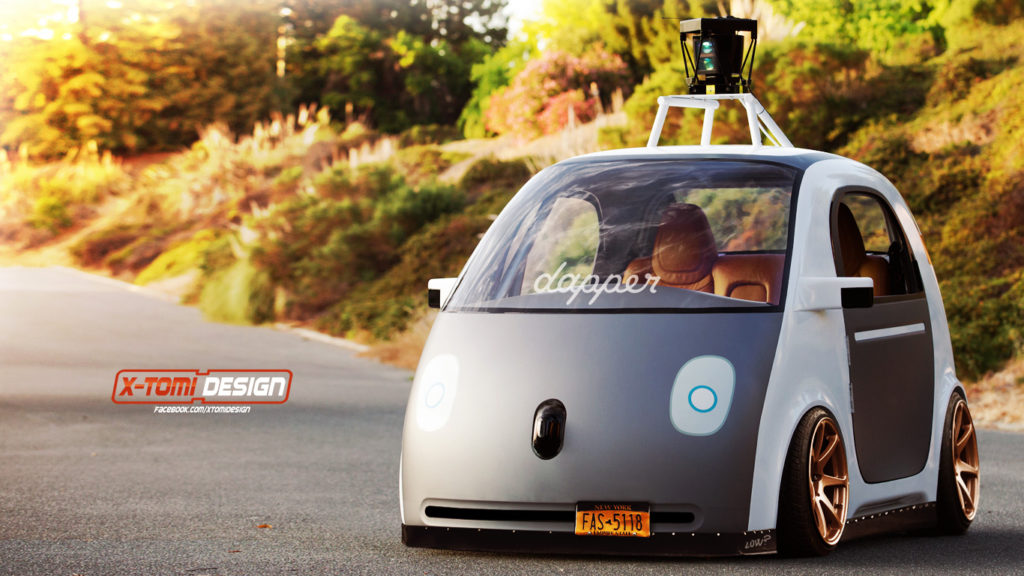 Google Self Driving Prototype Stance